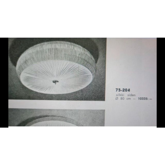 Large Finnish Model 75-204 Flush Mount attributed to Lisa Johansson-Pape for Orno / Stockmann, 1950s For Sale - Image 6 of 10