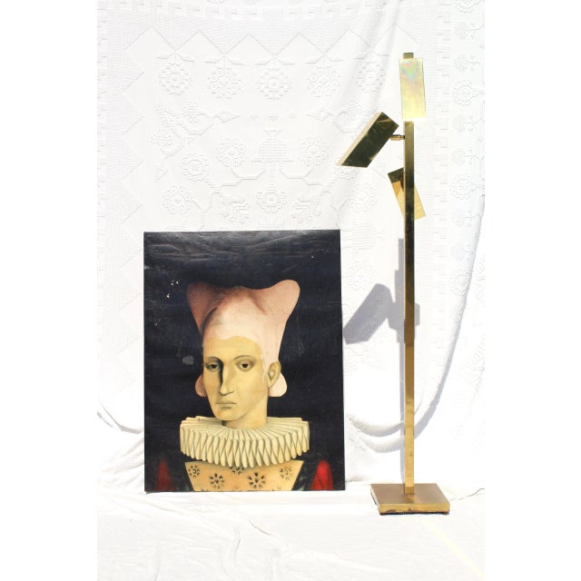 1970s Brass Floor Lamp Attributed to Laurel For Sale - Image 6 of 10