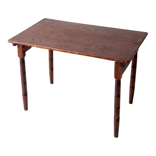 Antique Wooden "Clipper" Folding Table For Sale