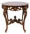 Vintage Antique Mahogany & Walnut Louis XV French Provincial 29" Accent Table W. Cherubs and Acanthus Leaf Carvings For Sale