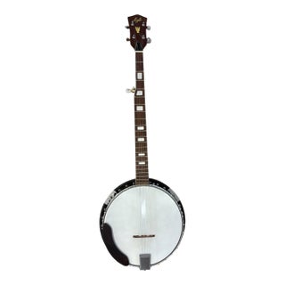 Vintage Lyle 5-String Resonator Banjo With Eagle Inlay & Original Hardware For Sale