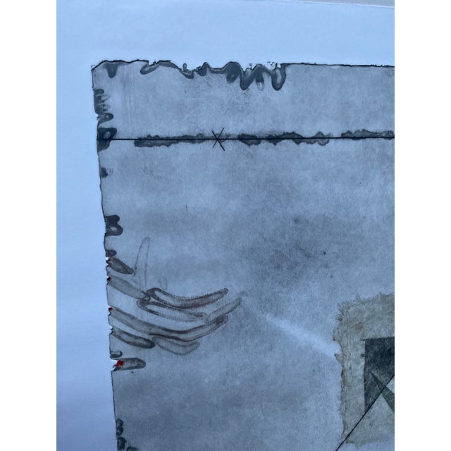 Paper Vintage Original Mixed Media Art by Gloria Fischer For Sale - Image 7 of 8