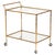 Faux Bamboo Brass and Crystal Serving Bar Cart from Maison Jansen, 1970s For Sale - Image 11 of 11