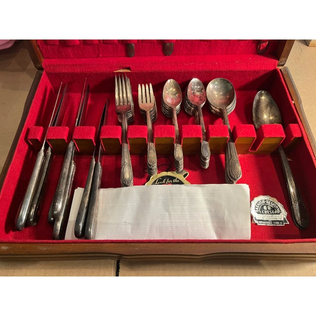 8 Modern Hollow Knife Garland-Rapture (1937) by International Silver 8 Fork Garland-Rapture (1937) by International Silver...