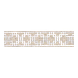 SAMPLE - Schumacher Squared Away Trellis Tape In Natural For Sale
