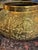Early 19th Century Antique 19th Century Islamic Revival Brass Vessel | Egyptian Mamluk Style Repoussé Bowl | Sphinx Court Scenes 16” [Cm] For Sale - Image 5 of 12