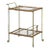 Celerie Kemble for Woodbridge Tipple Table Bar Cart in Satin Brass For Sale