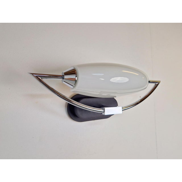 Vintage Bolero Wall Lamp in White Glass by Dieter Sieger for Peill & Putzler, Germany, 1970s For Sale - Image 9 of 13