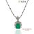 GIA Certified Emerald and Diamond Pendant Necklace Metal Type: 900 Platinum, 850 Platinum Total Item Weight: 6.5 Grams...