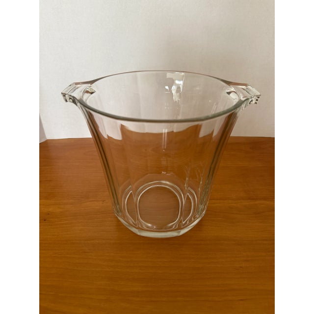 Large Vintage Luminarc French Glass Champagne Cooler or Ice Bucket For Sale - Image 9 of 12