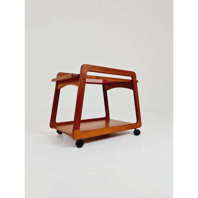 Brown Vintage Danish Trolley in Teak from Sika Mobler, 1960s For Sale - Image 8 of 18