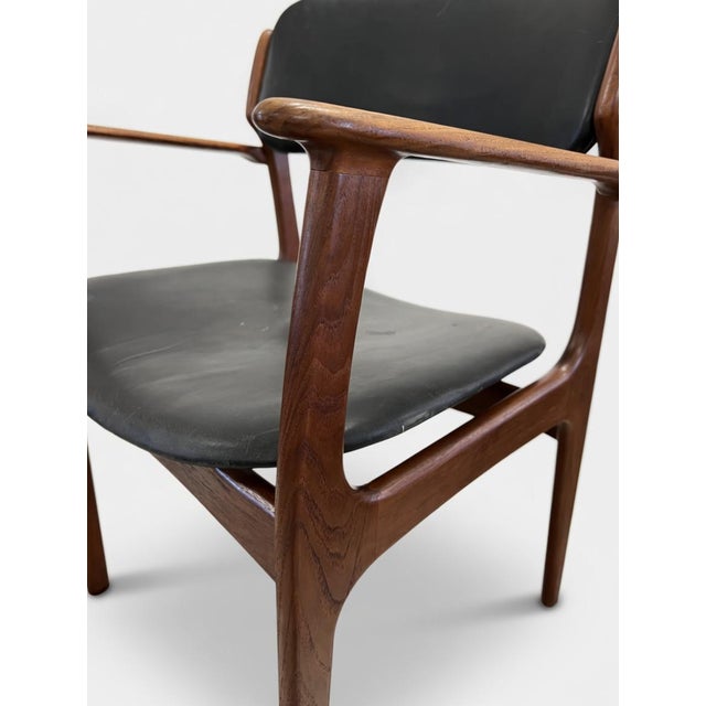 Brown Rosewood Model 50 Captain's Chair by Erik Buch for Oddense Maskinsnedkeri / O.D. Møbler, 1960s For Sale - Image 8 of 10