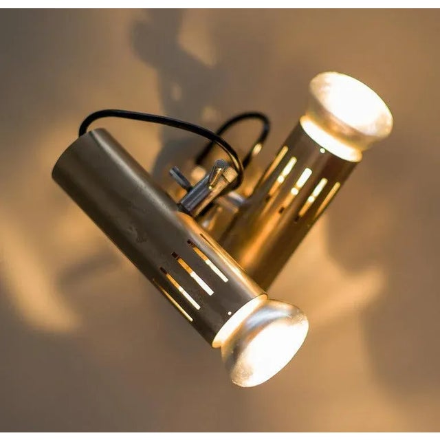 1970s Disderot Double Tubular Sconces by Alain Richard, 1970s, Set of 2 For Sale - Image 5 of 9