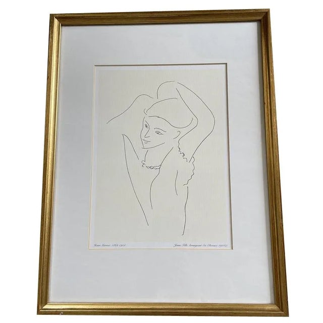 Black Matisse, Young Girl Arranging Her Hair, Lithograph For Sale - Image 8 of 8