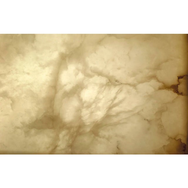 Alabaster Illuminated Rectangular Coffee Table by Jacobo Ventura For Sale - Image 4 of 10