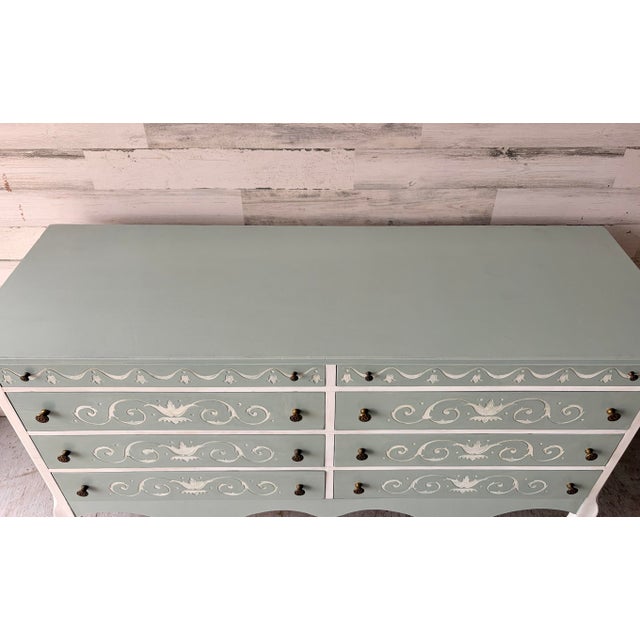 French Vintage French Blue Buffet For Sale - Image 3 of 6