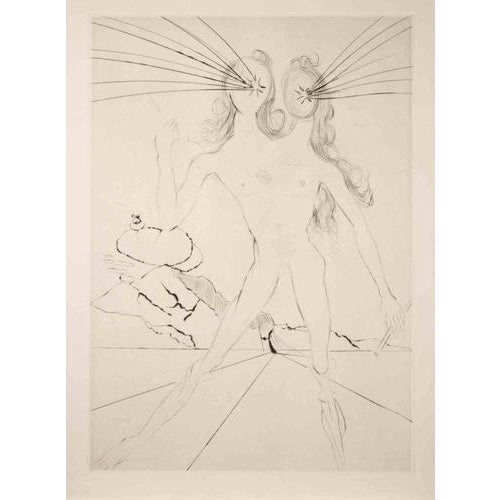 Salvador Dalí, Nude Bicéphale, 1968, Etching For Sale - Image 4 of 4