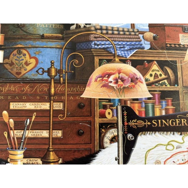 1990s Charles Wysocki Signed/Numbered Print "Maggie the Messmaker" For Sale - Image 4 of 10