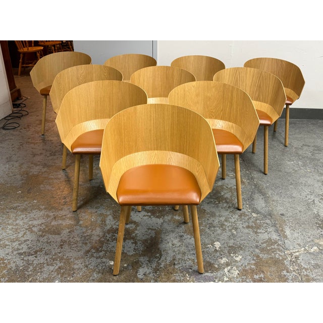 Design Plus Gallery presents a Set of Ten CH04 Houdini Armchair by Stefan Diez from E15. Designed in 2009, the chairs are...