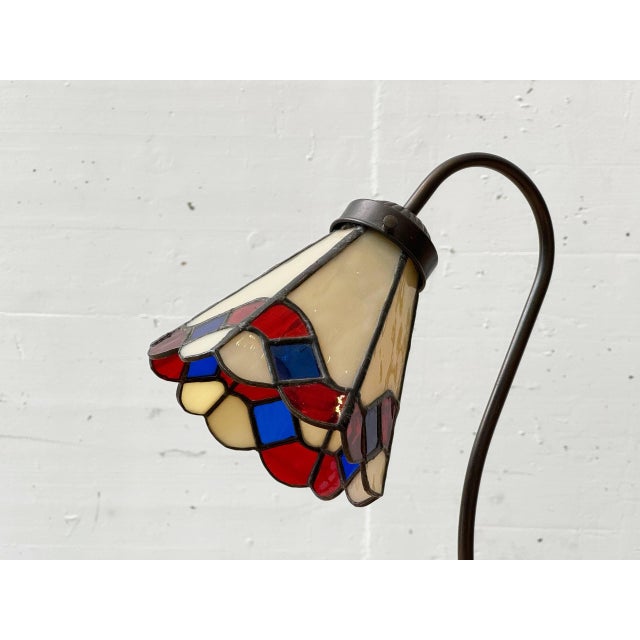 Vintage Tiffany-Style Table Lamp, 1970s For Sale - Image 5 of 17