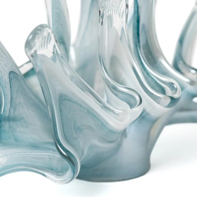 1960s Blue Urchin Glass Vase For Sale In Denver - Image 6 of 7