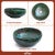 Handmade Green Ceramic Round Bathroom Sink - TerraFez For Sale - Image 9 of 11