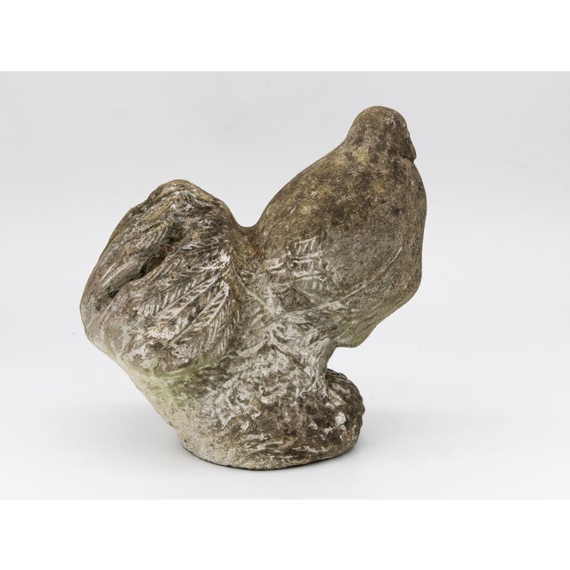 Reconstituted Stone Dove Garden Ornament, English Mid 20th C, For Sale - Image 4 of 9