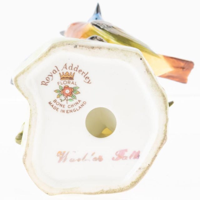 Celebrated for its detail and grace, royal adderley hand painted porcelain ceramic bird sculpture group. Makes a tasteful...