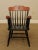 Traditional Saint Augustine Preparatory School Black with Cherry University Armchair For Sale - Image 3 of 13