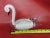 Art Glass Vintage Clear and White Decorative Swan Bird Figurine 022b For Sale - Image 12 of 12