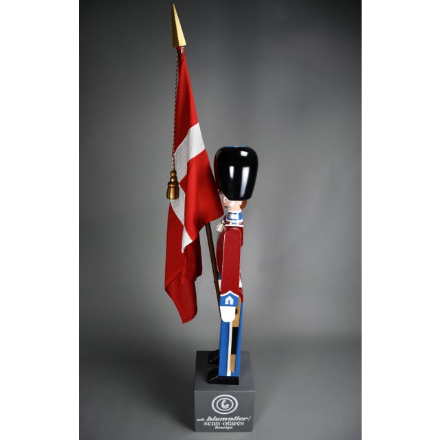 Monumental Royal Danish Guardsman with Flag by Kay Bojesen, 1950s For Sale - Image 14 of 14