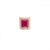 2.96 Ct Octagon Cut Precious Ruby Halo Diamond Pendant in 18k Solid Gold For Sale - Image 4 of 7