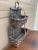 Farmhouse Early 20th Century American Gray Splint Oak Double Hanging Basket For Sale - Image 3 of 10
