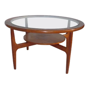 Mid Century Walnut 2-Tier Coffee Table