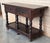 Wood Early 20th Spanish Large Side Table with two drawers or Large Nightstands For Sale - Image 7 of 18