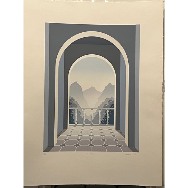 1980s Mick Durrant Signed Serigraph Pair East Wing & West Wing Limited Edition Prints For Sale - Image 14 of 14