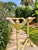 Rustic European Signed Leilani Bliss Hand Painted Carved Quilt Stand, One of a Kind Functional Art For Sale - Image 3 of 12
