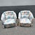 1980s Vintage Postmodern Tufted Swivel Barrel Chairs - A Pair For Sale - Image 5 of 12