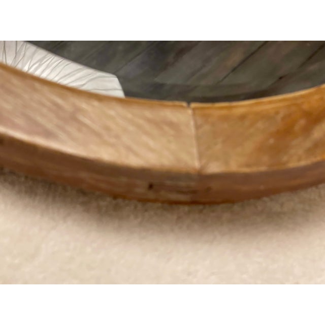 Late 18th Century 18th–Early 19th Century French Hand-Carved Wood Mirror Frame With Neoclassical Crest, Circa 1780–1820 For Sale - Image 5 of 11