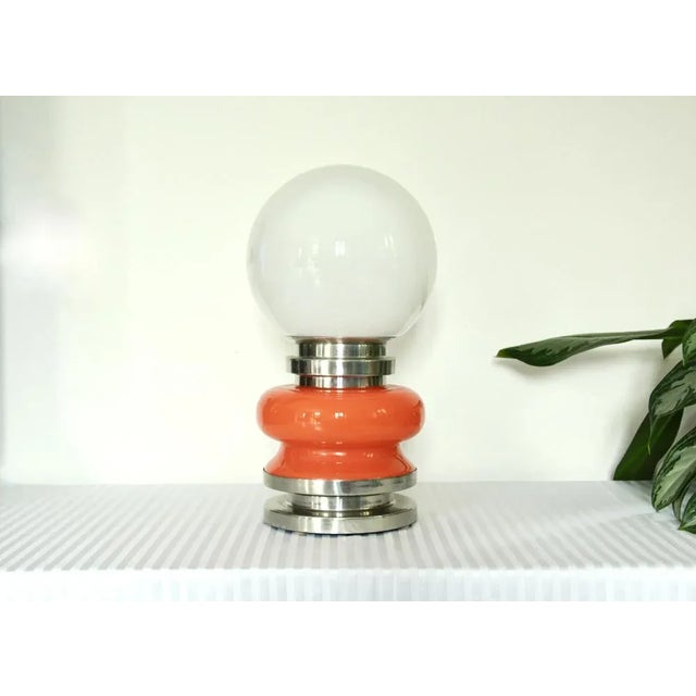 Italian Space Age Birillo Murano Glass Lamp, 1970s For Sale - Image 7 of 7