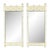 Vintage Omega Faux Bamboo Pair of Mirrors Hollywood Regency Coastal Palm Beach For Sale