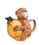 Figurative Vintage Majolica Monkey & Citrus Teapot — Sculptural Figural Ceramic, Tropical For Sale - Image 3 of 4