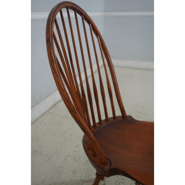 Set of 6 Dr Dimes Mixed Wood Fan Back Windsor Dining Chairs For Sale - Image 11 of 18