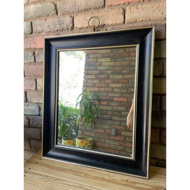 1960s Mid Century Modern Turner "Fashion Plate" Black Wall Mirror For Sale - Image 14 of 18