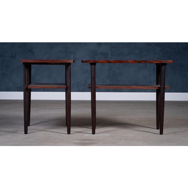 Danish Rosewood Side Tables, 1960s, Set of 2 For Sale - Image 4 of 11