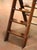 Wood Vintage English Walnut Four-Step Library Ladder With Brass Accents For Sale - Image 7 of 9