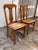 Victorian Limbert Style Oak Cane Side Chairs, Vintage Pair For Sale - Image 3 of 12