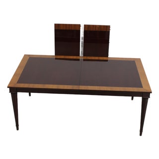 John Widdicomb French Louis XVI Mahogany Dining Room Table For Sale