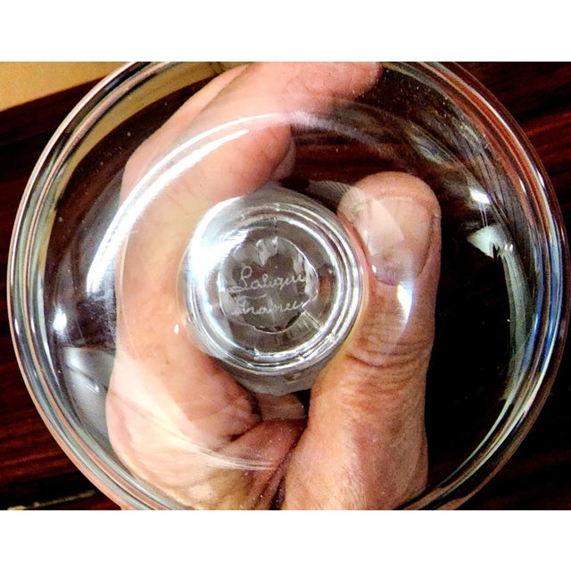 Lalique French Fine Crystal Big Horn Ram Dish For Sale - Image 9 of 10