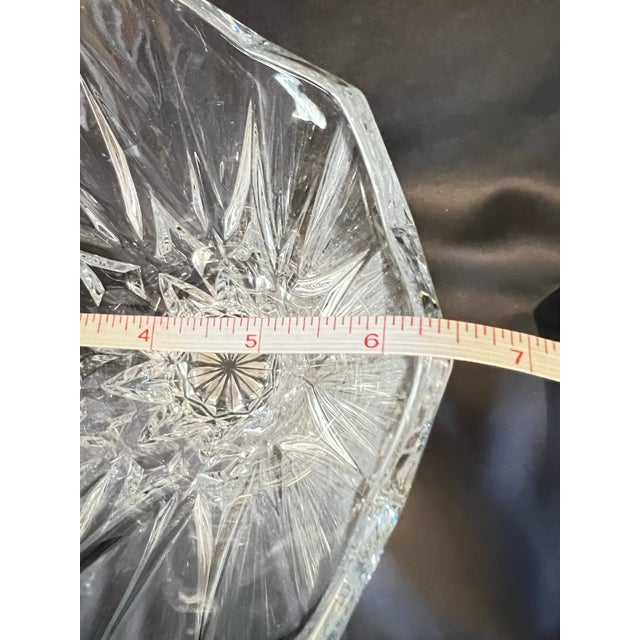 Late 20th Century French Jg Durand Crystal Cathedral Vase, 11” Sculptural Cut Glass For Sale - Image 5 of 12